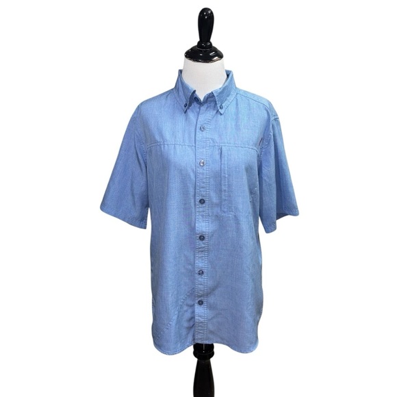 Red Hook Lure Men's S Small Button Down Fishing Shirt Short Sleeves Quick Dry - Picture 1 of 6